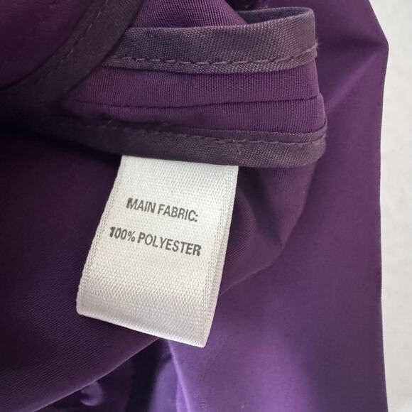 ST. JOHN Women Windbreaker Jacket Full Zip Purple Old Money Gorpcore Size 6 - Picture 9 of 10